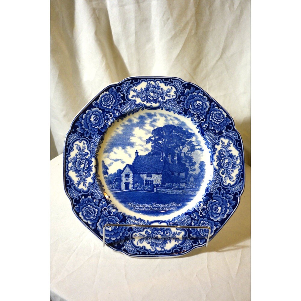 CROWN DUCAL HISTORIC WASHINGTON ANCESTRAL HOME  PLATE 10" - 2 available